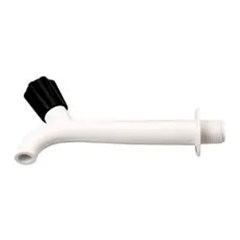 Torneira Pia Longa 1/2” 15cm Branco - Rebouças