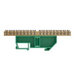 Barramento Terra 18 C/Suporte Din Vd - Soprano