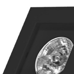 Spot Embutido Slim Dicroica Gu10 Preto - Bellalux