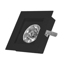 Spot Embutir Ar11 Gu10 Preto - Bellalux