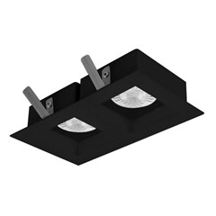 Spot Duplo Embutir Par20 E27 Preto - Bellalux