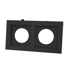 Spot Duplo Embutir Par20 E27 Preto - Bellalux