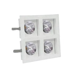 Spot Quadruplo Embutir AR111 GU10 Branco - Bellalux