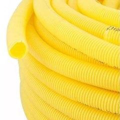 Mangueira Corrugada 32mm Amarelo 25 Metros - Krona