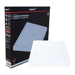 Painel Sob Led Quad 24w 6500k Bv C/Sens - Avant