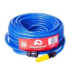 Mangueira Jardim Trançada 10M Azul - Plastmar