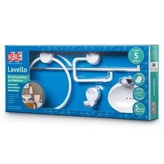 Kit Acessorio Banheiro 5pcs Br/Cr - Herc