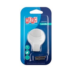 Suporte Toalha Cabide Branco - Herc