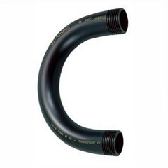 Curva Pvc Longa 1 180 Preto  - Krona