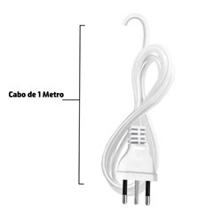Filtro Linha 4 Tomadas 1 Metros Branco - Megatron