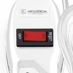 Filtro Linha 4 Tomadas 1 Metros Branco - Megatron