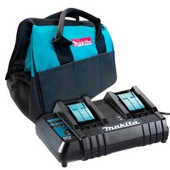 Kit Carregador Duplo Com Sacola E Baterias De 3ah 18v 127v - Makita