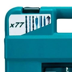 Jogo Acessórios Parafusadeira E Furadeira 77 Pcs - Makita