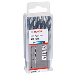 Broca Metal Aço Rápido 6,0mm 10 Peças - Bosch