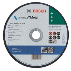 Disco de Corte Standard 180x1,6mm Reto - Bosch