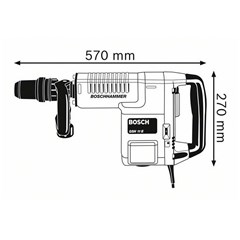 Martelo Demolidor Gsh11 1500w 220v  - Bosch