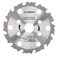 Disco Serra Eco Coolteq 110x20mm 12 Dentes - Bosch