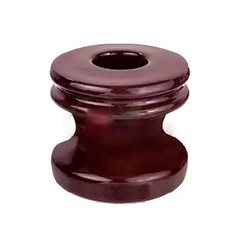 Isolador Porcelana Roldana 72x72mm - Rohdina