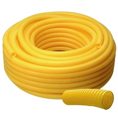 Mangueira Corrugada 25mm Amarelo 50 Metros - Krona