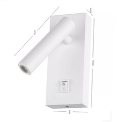 Arandela LED Leya 2W 3000K Branca - Gaya
