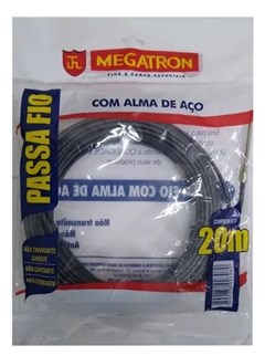 Passa Fio 20m Com Alma De Aço Megatron