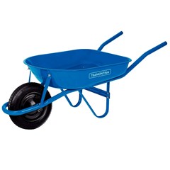 Carrinho De Mão 50l Caçamba Rasa Metálica Azul - Tramontina