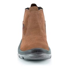 Bota PVC Com Elastico Nobuck Com Biqueira Café - Crival