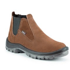 Bota PVC Com Elastico Nobuck Com Biqueira 43 Café - Crival