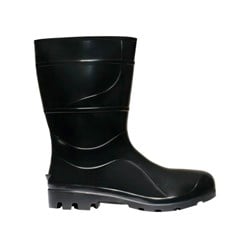 Bota PVC Cano Longo Sem Forro 41 Preto - Crival