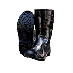 Bota PVC Cano Longo Sem Forro 42 Preto - Crival