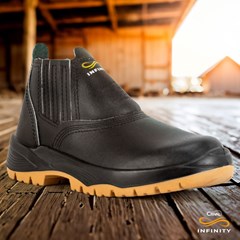 Bota Elástica Grupon Com Biqueira 43 Preta - Crival