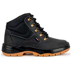 Botina Pvc Grupon Com Amarras E Com Bico 43 Preto - Cripal