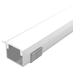 Perfil Embutido Led 2000x25x14mm Branco - Confiseg