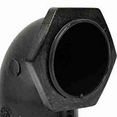 Box Curvo Pvc 1.1/2”” Redução 1”” Preto - Taf