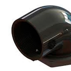 Box Curvo Pvc 1.1/2”” Redução 1”” Preto - Taf