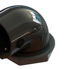 Box Curvo Pvc 1.1/2”” Redução 1”” Preto - Taf
