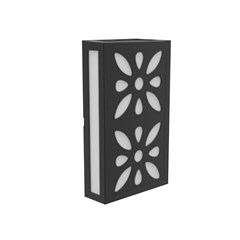 Arandela LED Cobogo 12W 3000K Preto Fosco Bivolt -  Avant