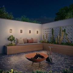 Arandela LED Cobogo 12W 3000K Preto Fosco Bivolt -  Avant