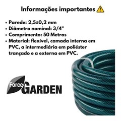 Mangueira Jardim Trançada Plus 3/4 Verde - Plastmar