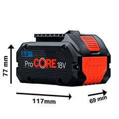 Bateria LI-ION ProCORE 18V 8,0Ah - Bosch