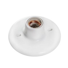 Plafon Simples E-27 100W Branco - Opl