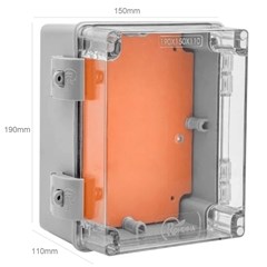 Quadro Comando 19x15x11 Transparente IP66 - Rohdina
