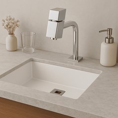 Torneira Lavatório Mesa Slim Square Light 4540 - Leão Metais