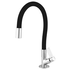 Torneira Cozinha Mesa Soft Preto C17 - Leão Metais
