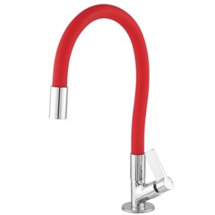 Torneira Cozinha Mesa Soft Vermelho C17 - Leão Metais