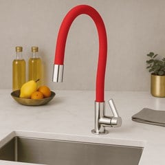 Torneira Cozinha Mesa Soft Vermelho C17 - Leão Metais