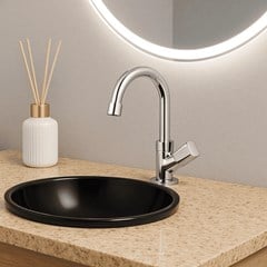 Torneira Lavatório de Mesa Bica Baixa Fama - Leão Metais