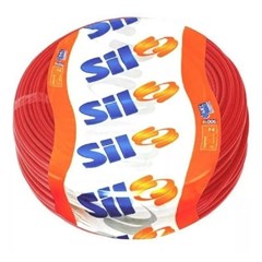 Cabo Flex 6,00mm² 750v 70°C Vermelho Com 100 Metros - Sil