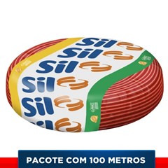 Cabo Flex 6,00mm² 750v 70°C Vermelho Com 100 Metros - Sil