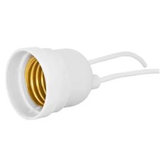 Bocal Com Rabicho E-27 4A Branco Bivolt - Rohdina